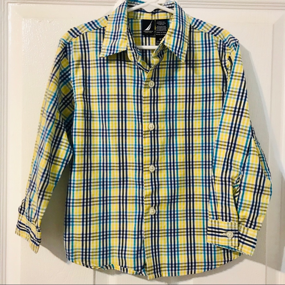 Nautica Long Sleeve Button Down Boys 4T